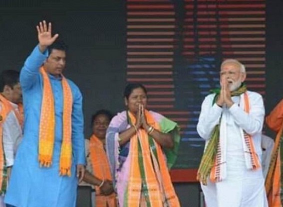 MP Pratima Bhowmik inches towards CM's Post amid BJP's internal power-struggle among various factions : State BJP's Pratima faction continue secret parleys with MLAs, Leaders to overtake Biplab Deb's support base MP Pratima Bhowmik inches towards CM's Post amid BJP's internal power-struggle among various factions : State BJP's Pratima faction continue secret parleys with MLAs, Leaders to overtake Biplab Deb's support base